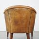 Vintage club armchair in sheepskin leather