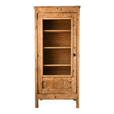Armoire vitrée ancienne en bois massif – meuble de famille restauré