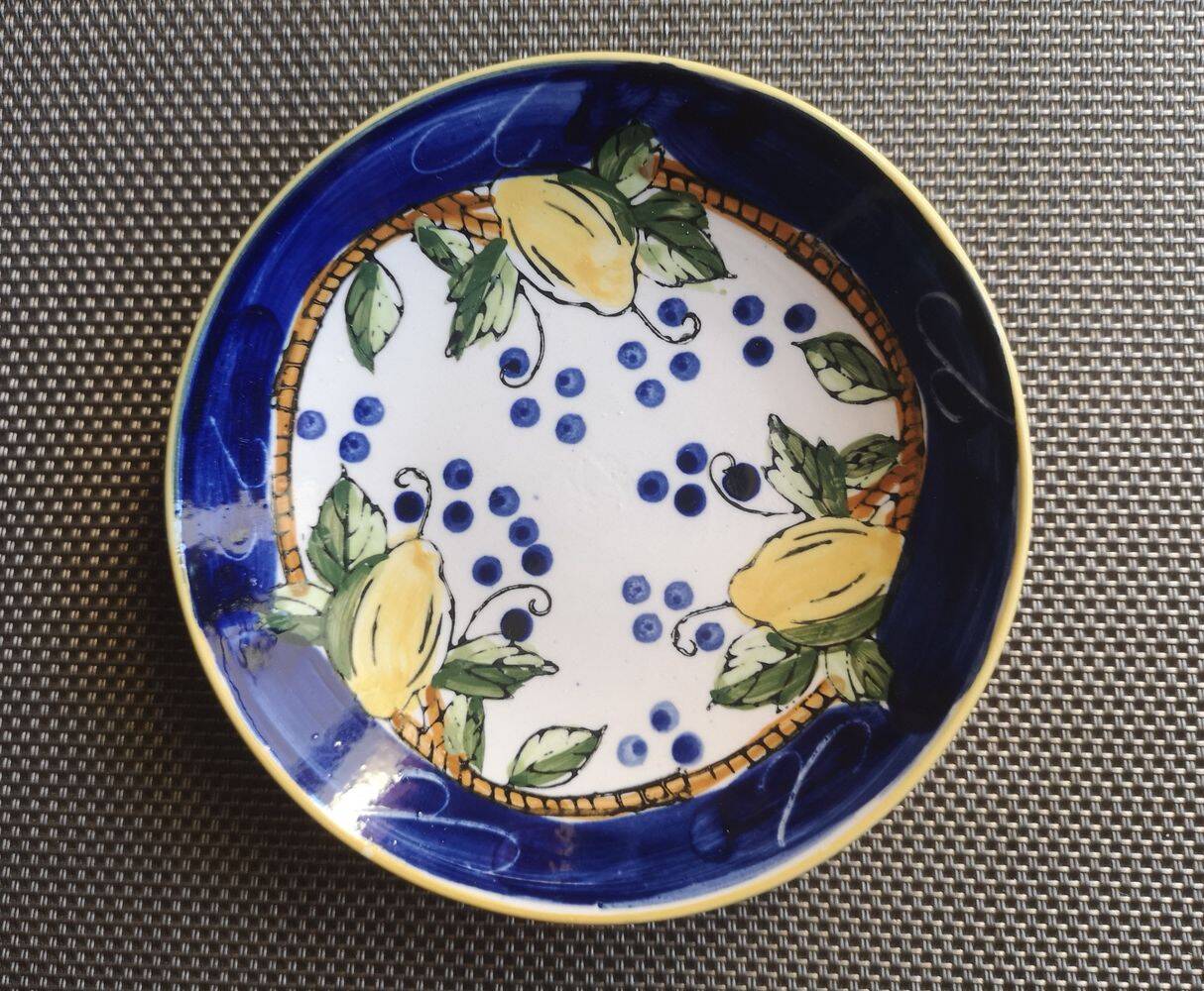 Dish / Soap holder in Italian enameled ceramic - 1950s/1960s