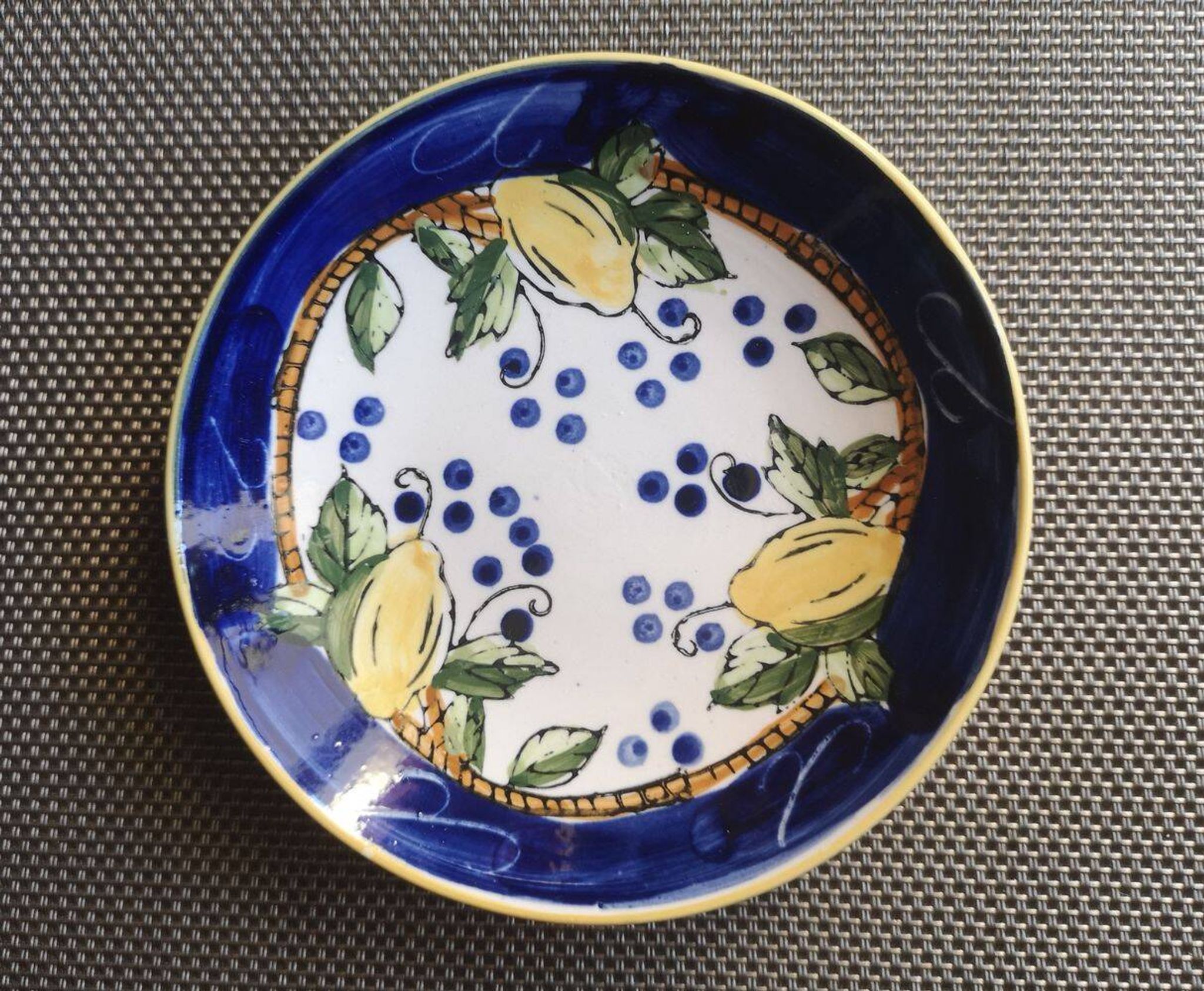 Dish / Soap holder in Italian enameled ceramic - 1950s/1960s