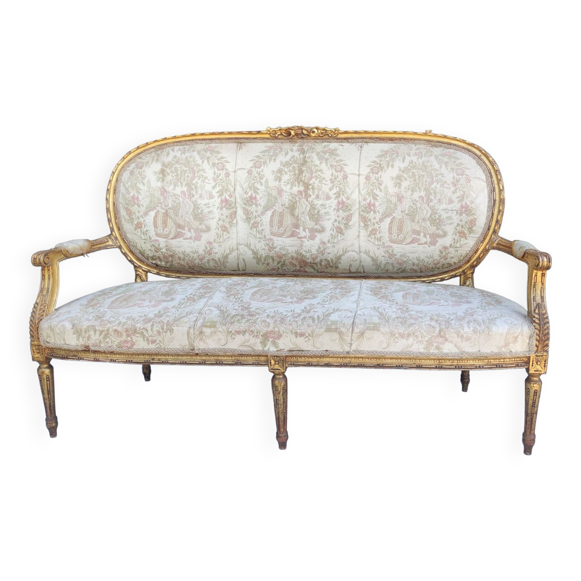 Old Louis XVI style bench