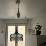 1930s chandelier with glass and tassels