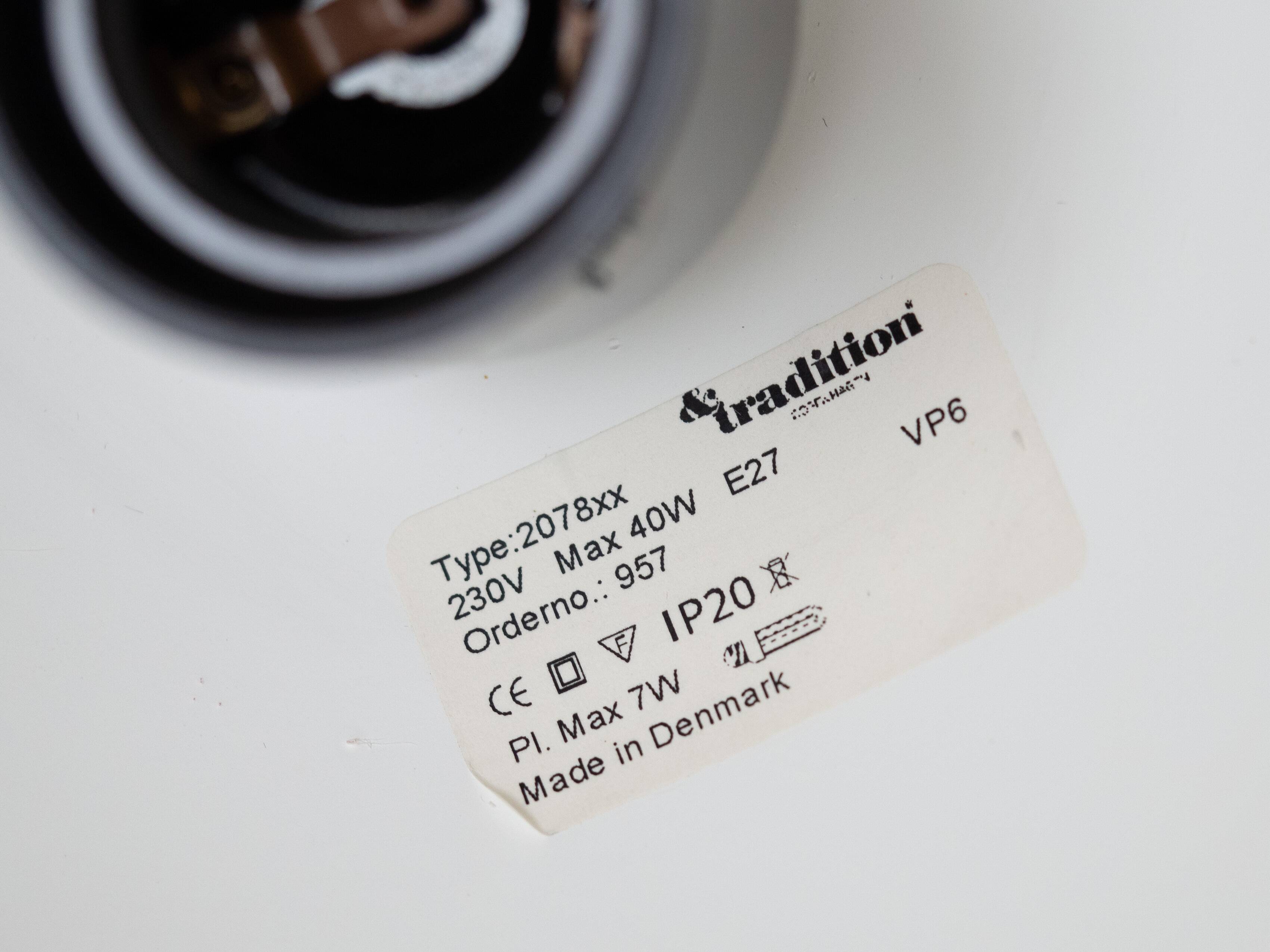 Paire de lampes à suspension vintage danoises Topan de Verner Panton