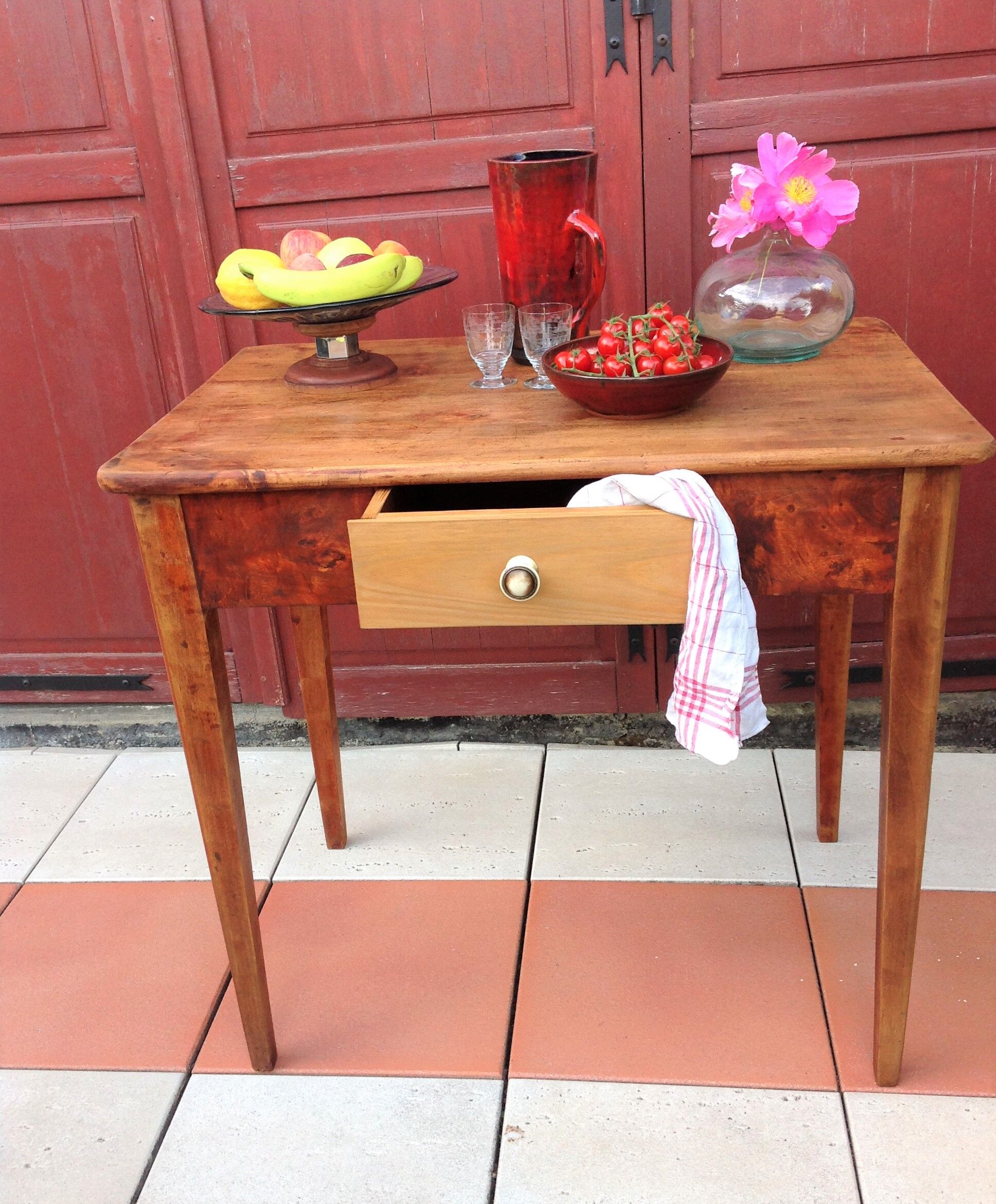 Antique vintage farmhouse table from the 40s and 50s