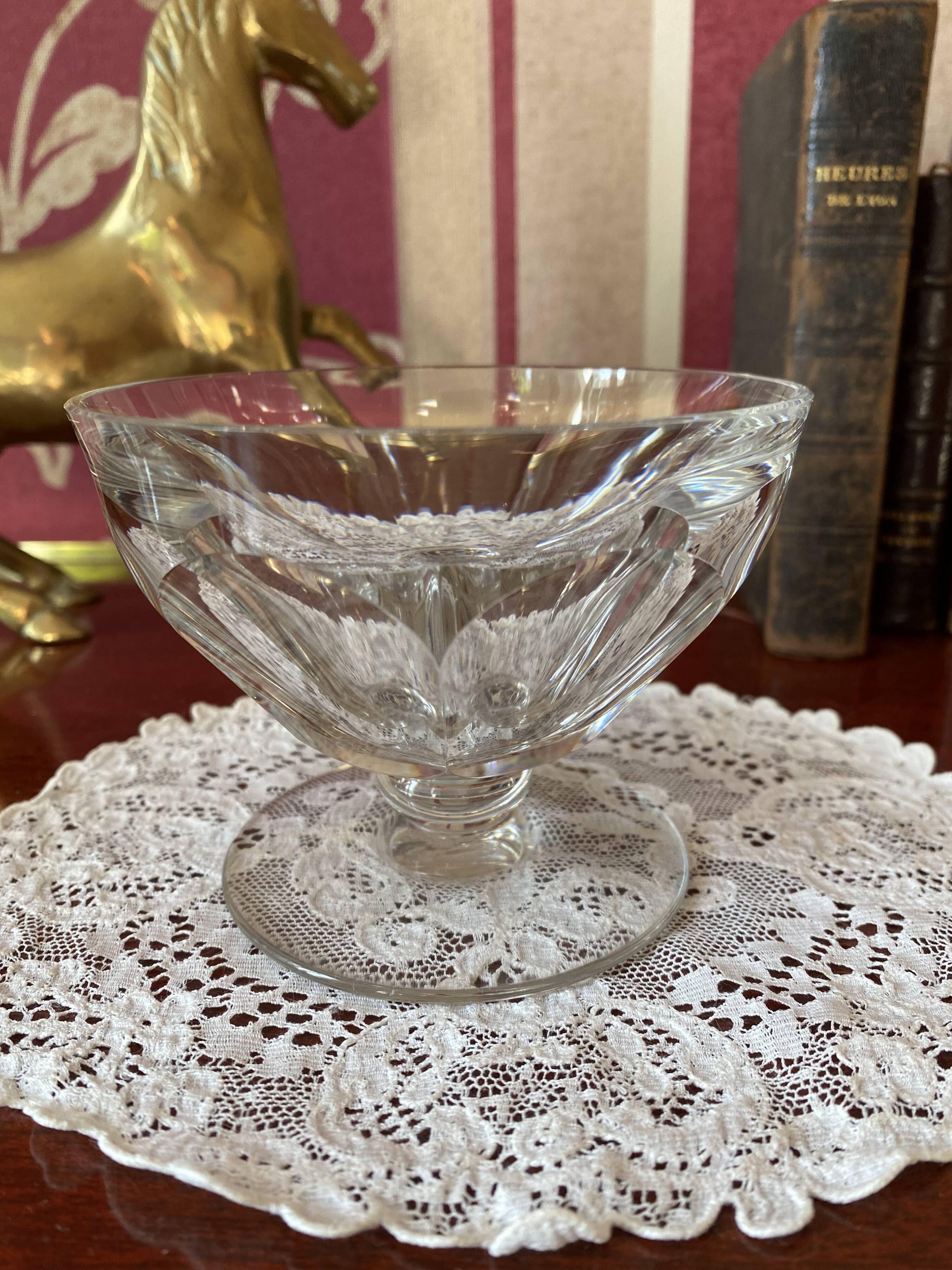 2 Champagne Cups In Baccarat Crystal Model Talleyrand