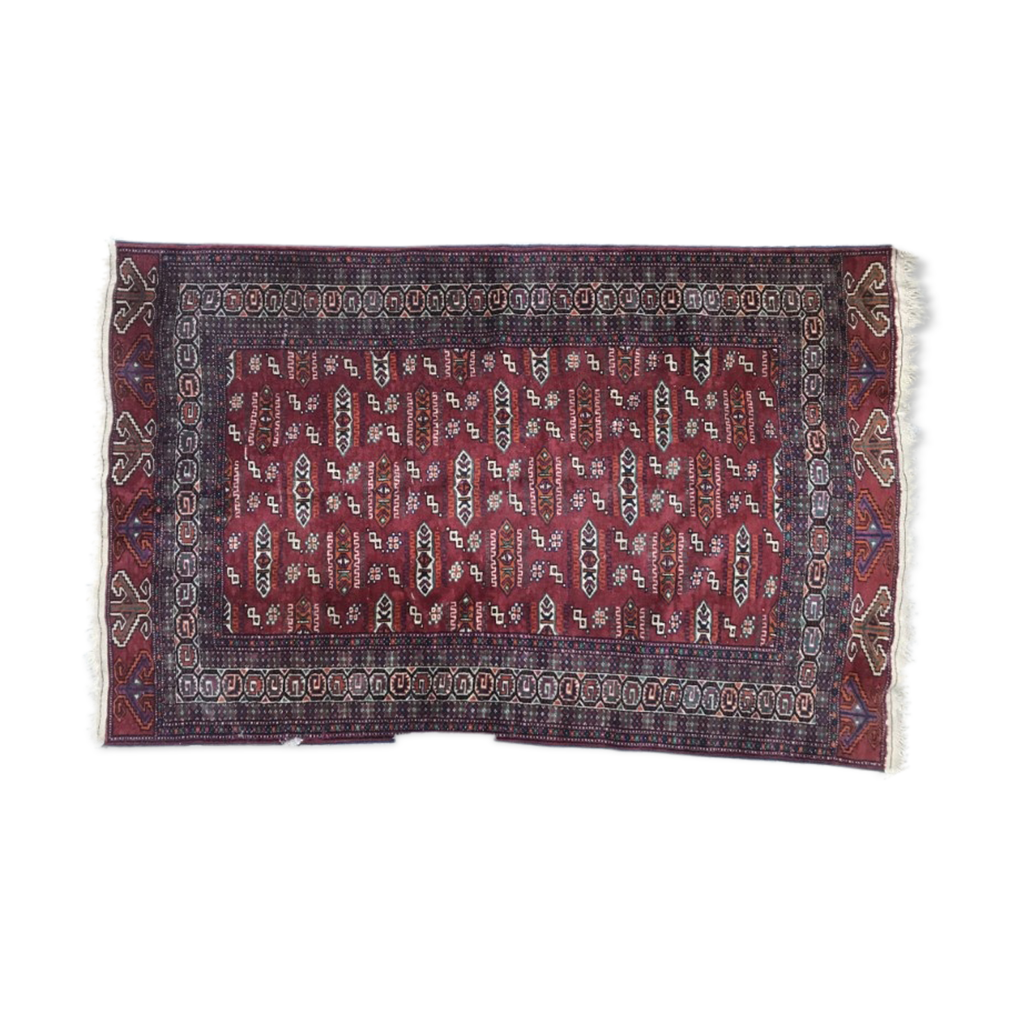 Vintage 115 X 182 CM hand made Bukhara tekke Turkmen carpet