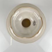 Compote dish KG Lunéville, model "Réverbère", rose pattern