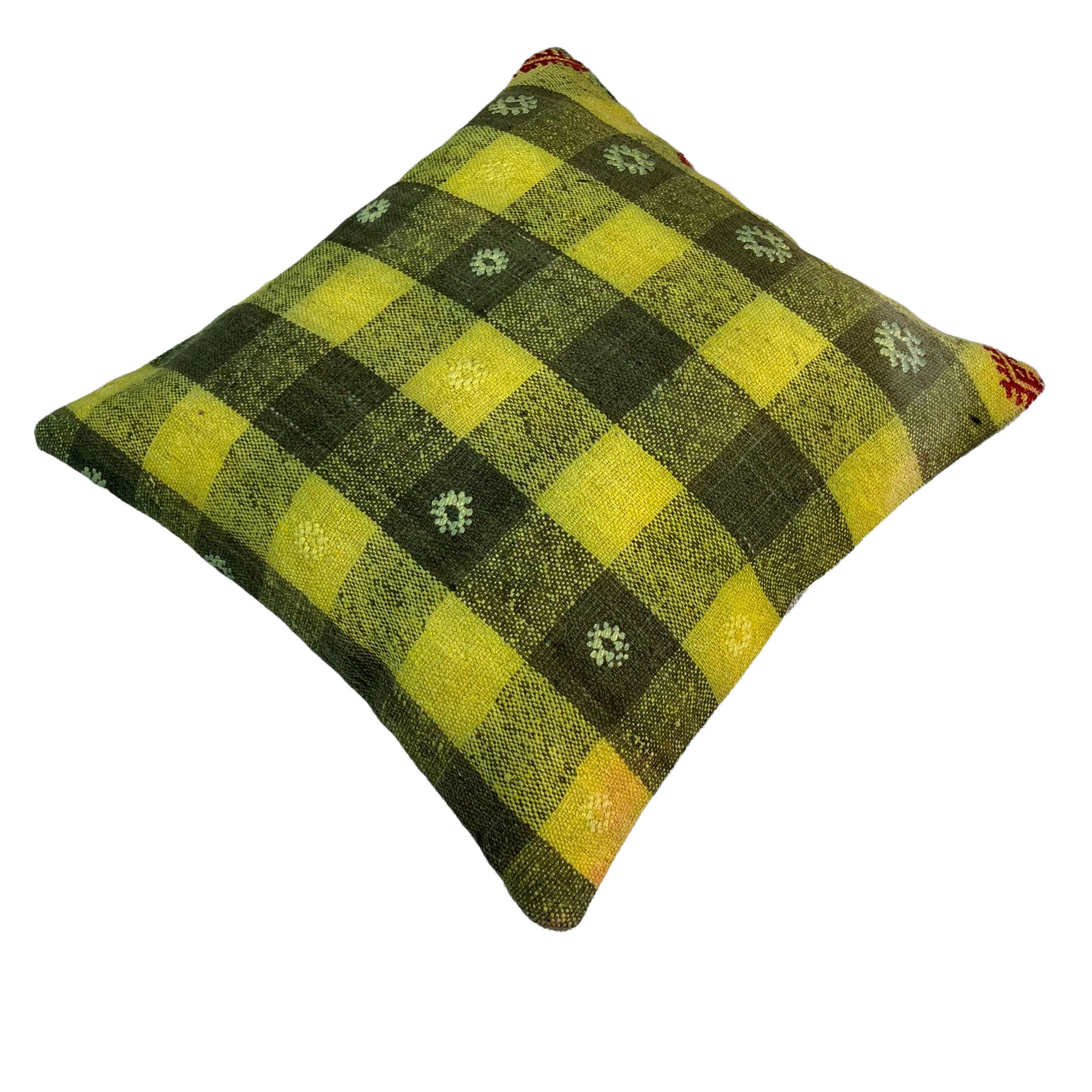 Turkish  kilim cushion cover , 45 x 45 cm