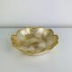 Shell and brass flower catchall, vintage.