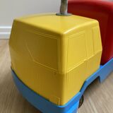 Kiddicraft vintage red blue and yellow children's carrier truck