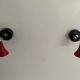 Pair of red metal wall lights AGE, 1970s, Italy