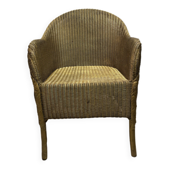 Lloyd Loom rattan armchair