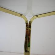 Midcentury brass and glass dining table, germany 1970s
