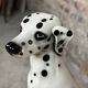Dalmatian dog in vintage Italian faience 70'S