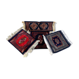 Lot of 4 small vintage Persian rugs