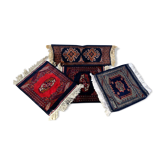 Lot of 4 small vintage Persian rugs