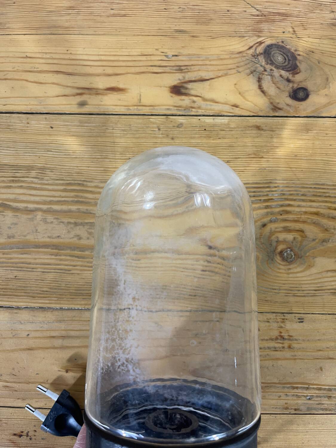 Glass and Bakelite wall light