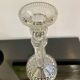 Molded glass candle holder