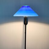 Floor lamp in opaline and marble, Italian work, 1980