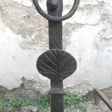 Pair of cast iron chenets