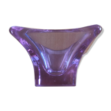 Empty purple crystal pocket