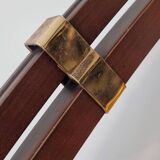 Wooden arc floor lamp