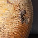 Potter bottle enamelled earth art-populaire XIXth