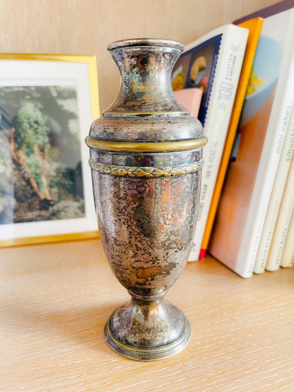 Vintage brass vase