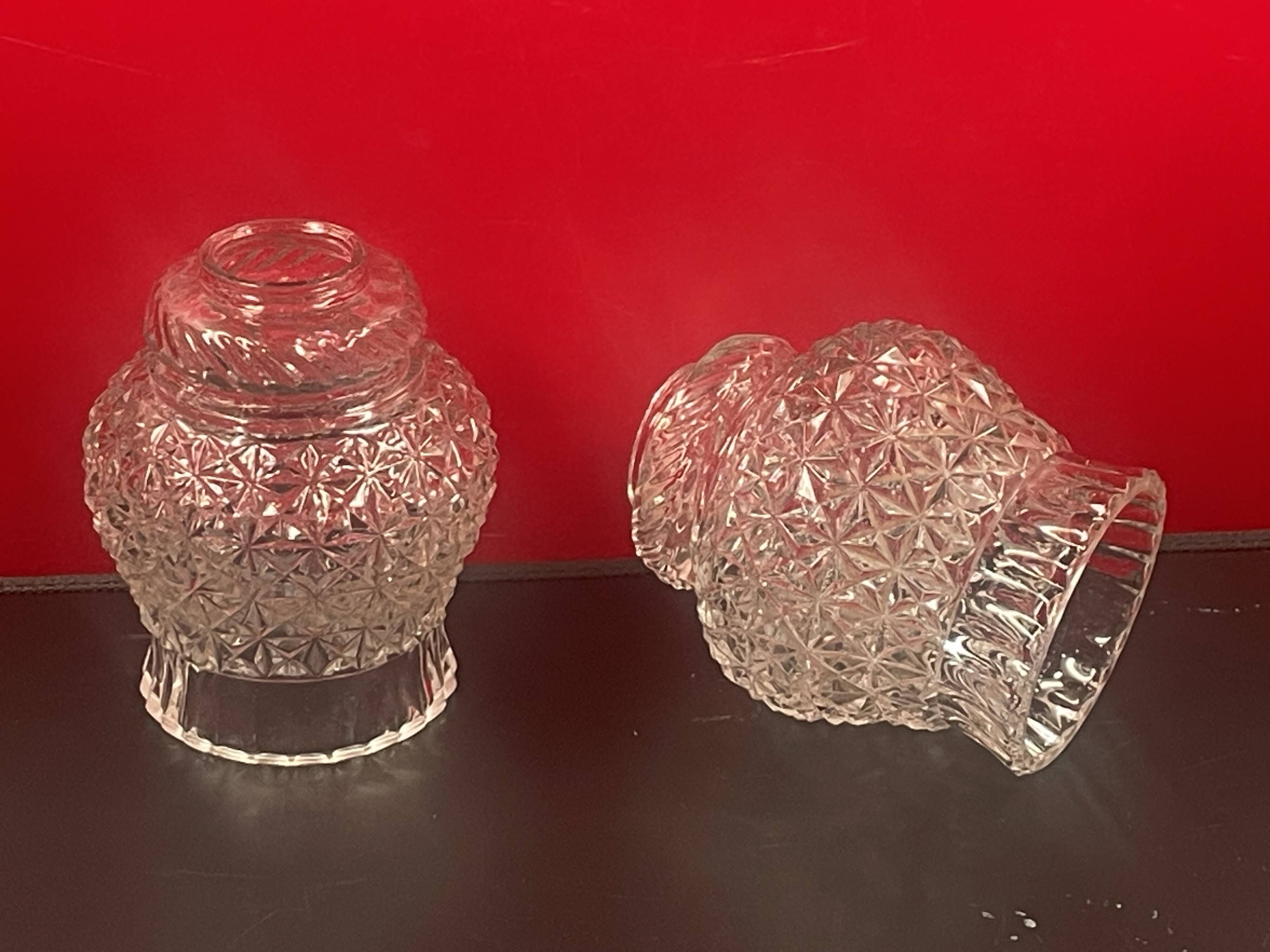lampshade, wall glass ceiling light circa 1960 - 20th - set of 2