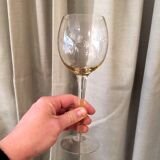 SUITE OF 8 GLASSES A GLASS WINE SMOKES OF THE YEARS 1930 1940