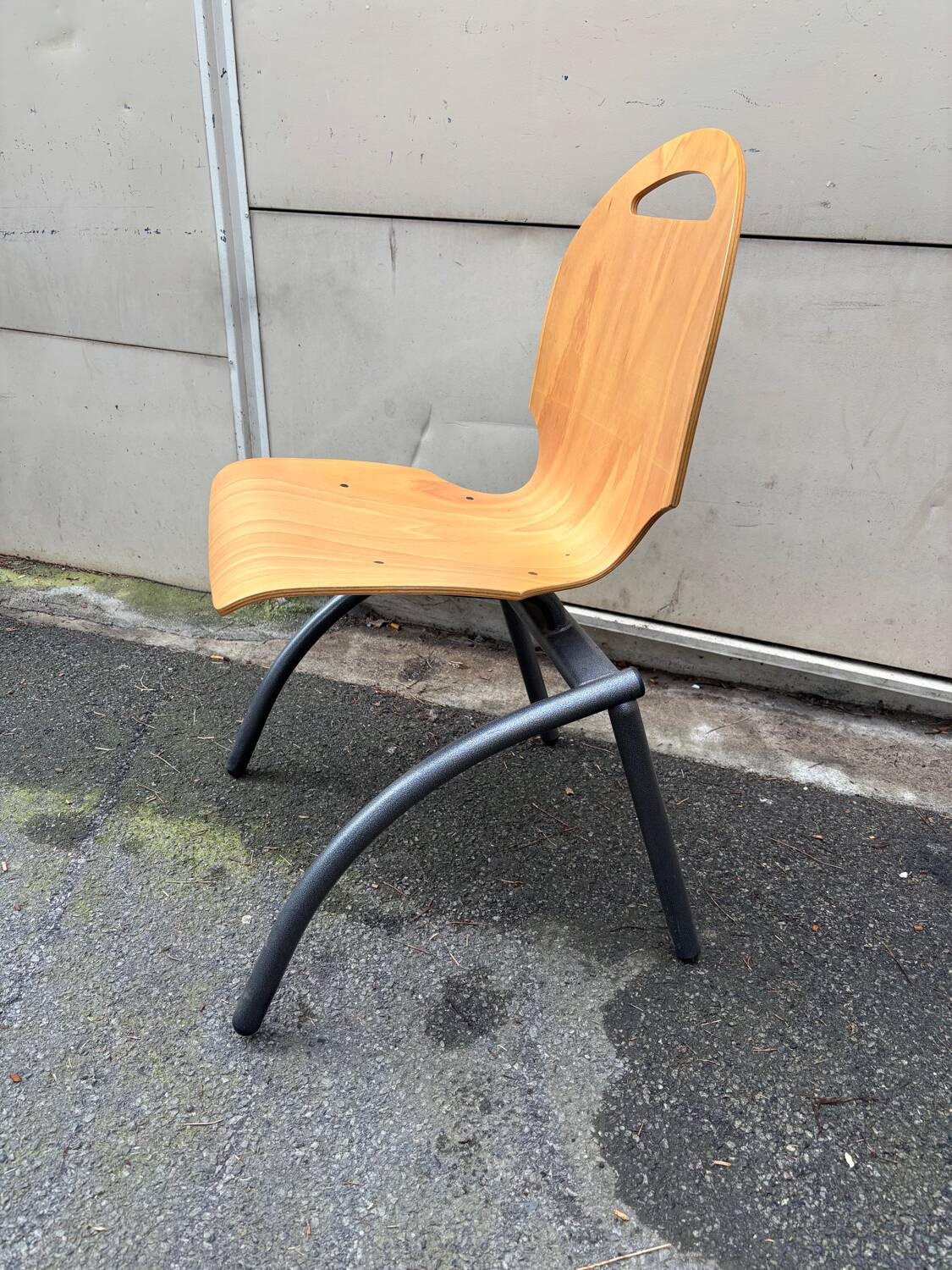 Set of 4 industrial style chairs