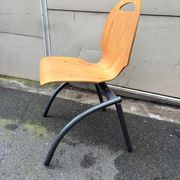 Set of 4 industrial style chairs