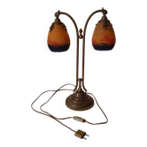Table lamp signed "Degué"
