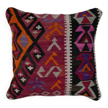 Housse de coussin kilim vintage 41x41 cm