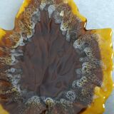 Vallauris style leaf-shaped bowl