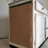 Buffet mado low patinated renovated concrete tray