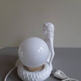 Opaline lamp siren 70s 80s
