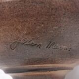 Grand bougeoir / fontaine , céramique signée jean marais