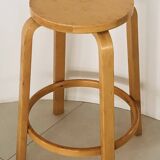 Bar stool 64 by Alvar Aalto for Artek, Finland 1980s