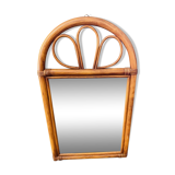 Vintage rattan mirror