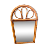 Vintage rattan mirror