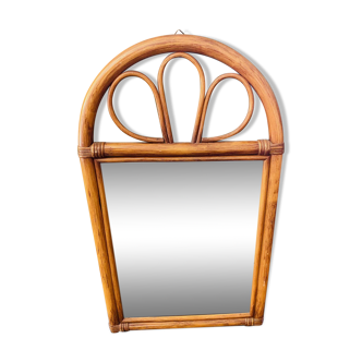 Miroir rotin vintage
