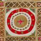 Vintage Turkish hand-knotted rug 124x138 cm