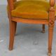 Paire de fauteuils style Directoire en merisier velours