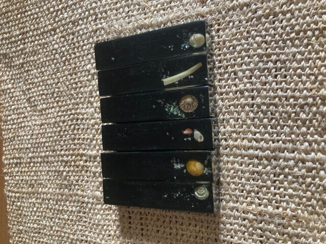 Knife doors in resin shells fifties