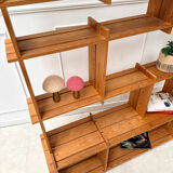 Vintage pine bookshelf