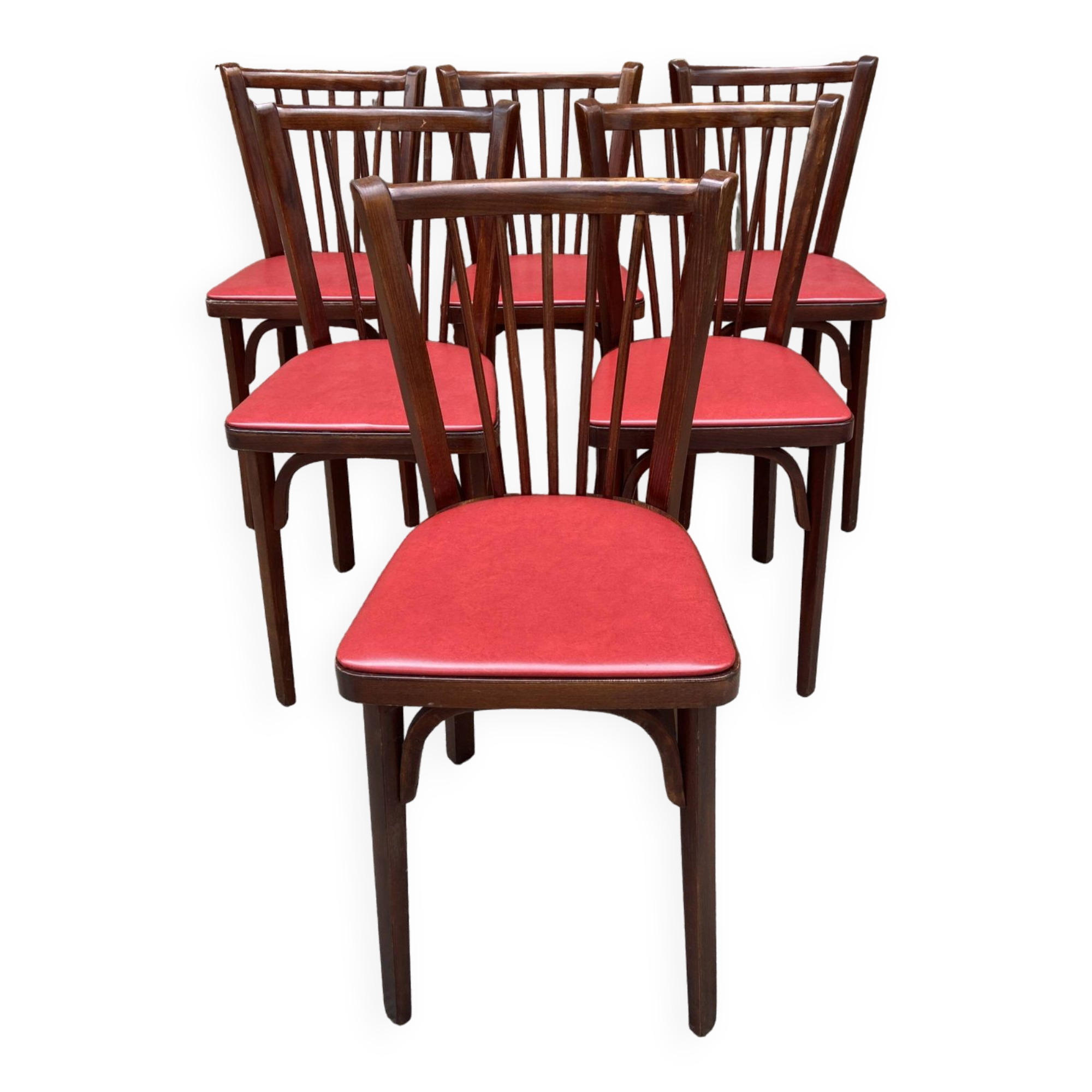 6 Baumann bistro chairs Nr 12 fanett 1960