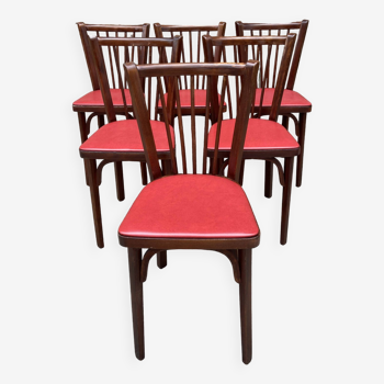 6 Baumann bistro chairs Nr 12 fanett 1960