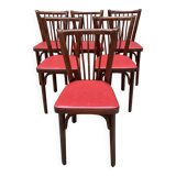 6 Baumann bistro chairs Nr 12 fanett 1960