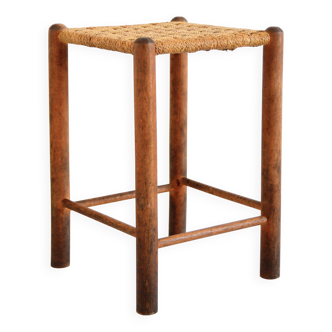 Vintage rope and wood stool